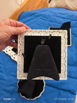 Portarretratos Zara Home Blancos. NUEVOS