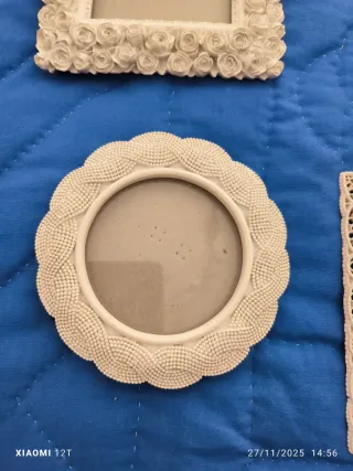 Portarretratos Zara Home Blancos. NUEVOS