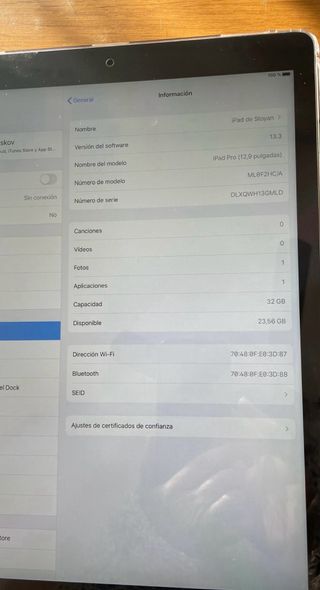 iPad Pro 12.9 4ª Gen + funda y maletín
