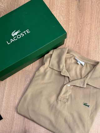 Polo Lacoste Beige Talla M