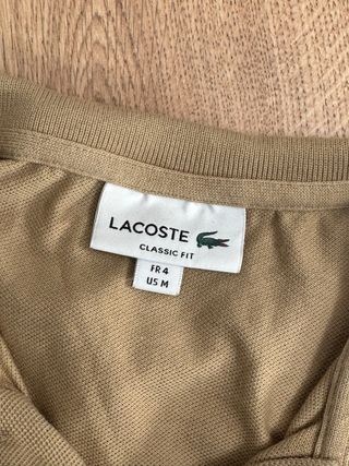 Polo Lacoste Beige Talla M