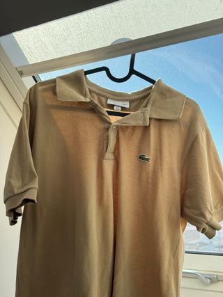 Polo Lacoste Beige Talla M