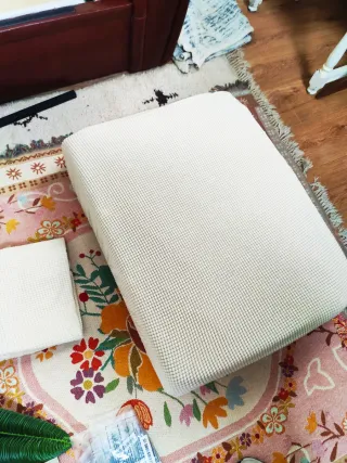 2 Fodere per divani o poltrone beige