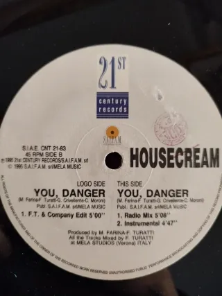 Vinilo 21 Century Housecream You-Danger