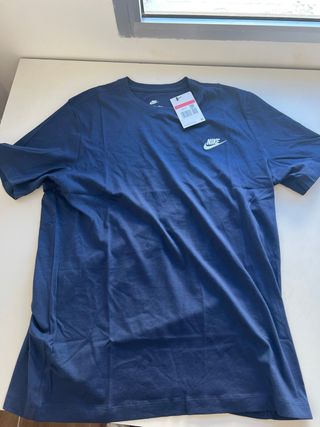 Camiseta Nike Manga Corta Azul Marino Talla L