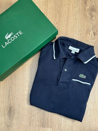 Polo Lacoste Azul Talla S