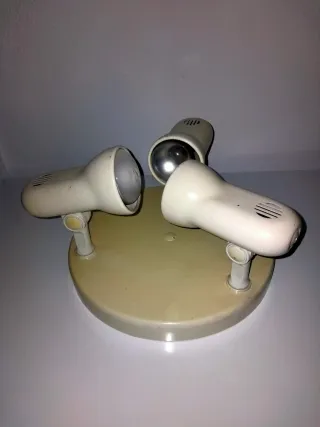 Lámpara de techo 3 focos beige