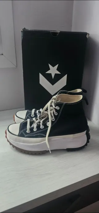 Converse Run Star Hike Hi Negras Talla 38