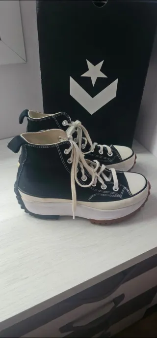 Converse Run Star Hike Hi Negras Talla 38