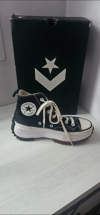 Converse Run Star Hike Hi Negras Talla 38