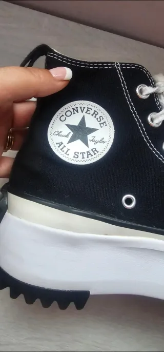 Converse Run Star Hike Hi Negras Talla 38