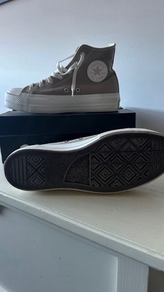 Converse All Star Plataforma Beige