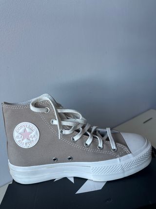 Converse All Star Plataforma Beige