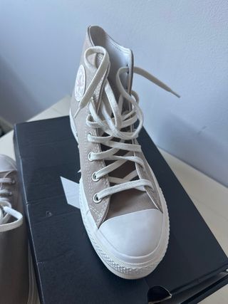 Converse All Star Plataforma Beige