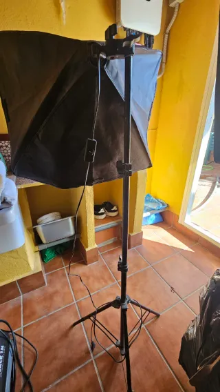 2 Focos Softbox Estudio Fotografía