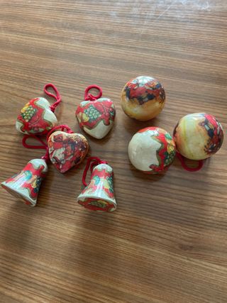 Palline natalizie vintage carta