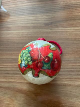 Palline natalizie vintage carta