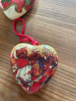 Palline natalizie vintage carta