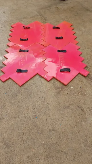 Cuatros Moldes de hormigón imitación ladrillo Semi