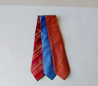 Corbatas varias, lote de 3 unidades