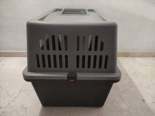 Transportín perro grande gris