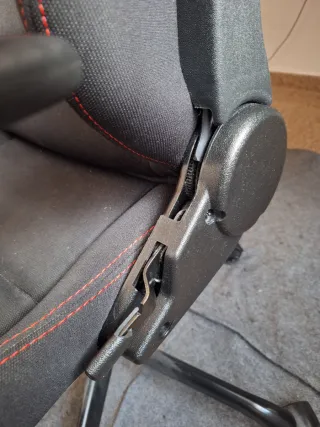Silla gaming ergonómica negra