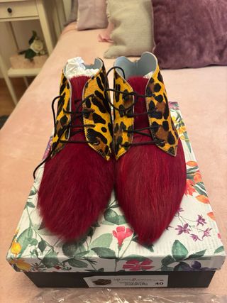 Botín Deflores&Floreros Diamante BlacK. No envío