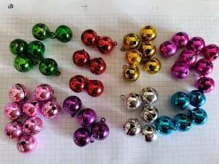 Cascabeles Navideños Colores Surtidos