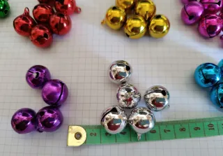 Cascabeles Navideños Colores Surtidos