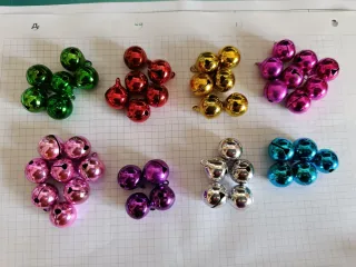 Cascabeles Navideños Colores Surtidos