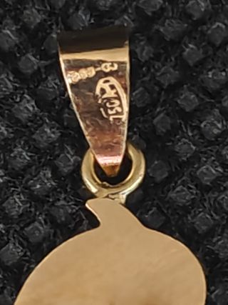 Colgante oro 18k delfín con circonita. 051-03-0046