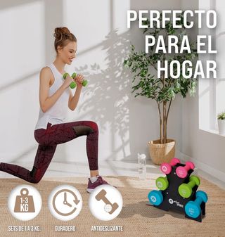 Set Mancuernas Apollo Colores 3K 2K 1K Poco Uso