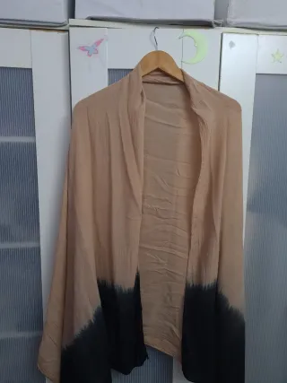 Pañuelo artesanal Marrakech beige y negro