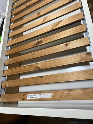 Base cama IKEA BANGSUND + somier 90x200