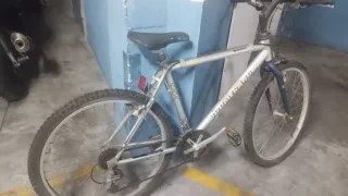 Bicicleta 21 marchas plateada