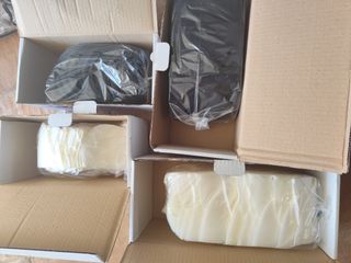 Cajas hombreras para confección de ropa