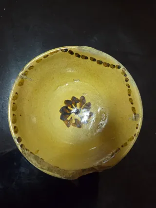 Piatto antico ceramica Caltagirone