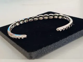 Brazalete pulsera de 10 piezas de peridoto natural