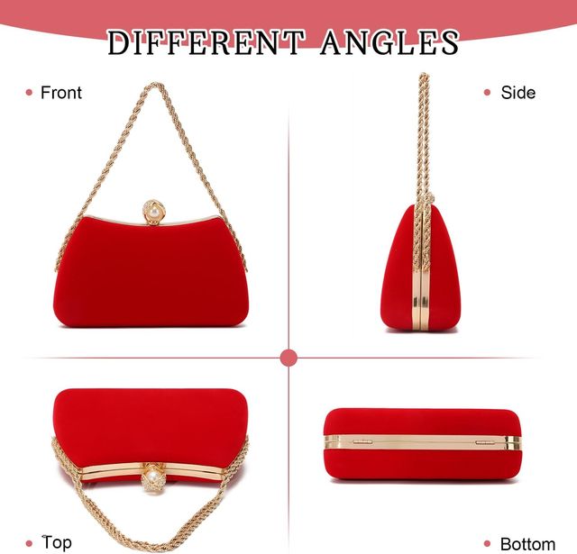 Clutch Vermelha Elegante para Mulher