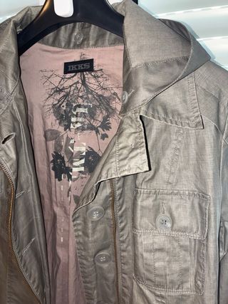 Ikks Gabardina con Capucha Gris