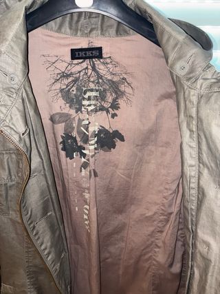 Ikks Gabardina con Capucha Gris