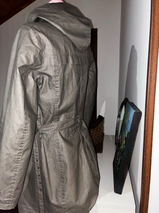 Ikks Gabardina con Capucha Gris