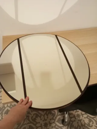 Espejo Retro Madera y Cristal