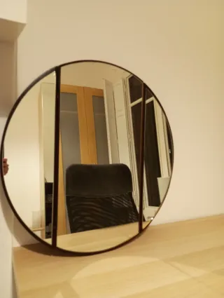 Espejo Retro Madera y Cristal