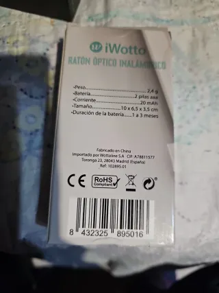 Ratón inalámbrico Iwotto blanco