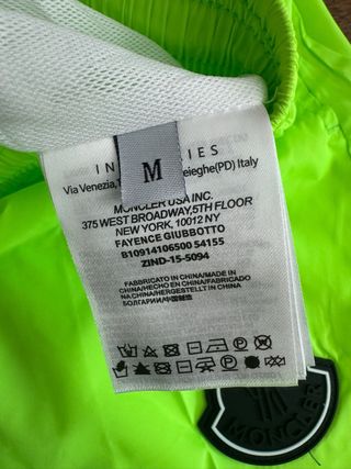 Bañador Moncler Verde Talla M