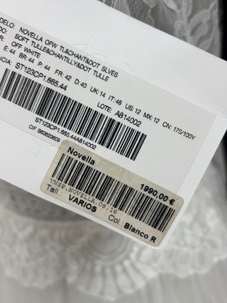 Vestido Novia San Patrick 36/38