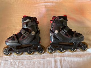 Patines en línea Fila negros y rojos