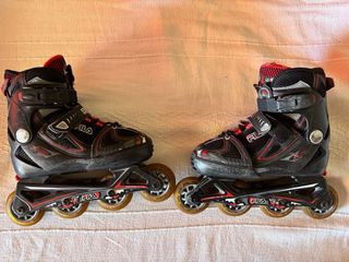 Patines en línea Fila negros y rojos