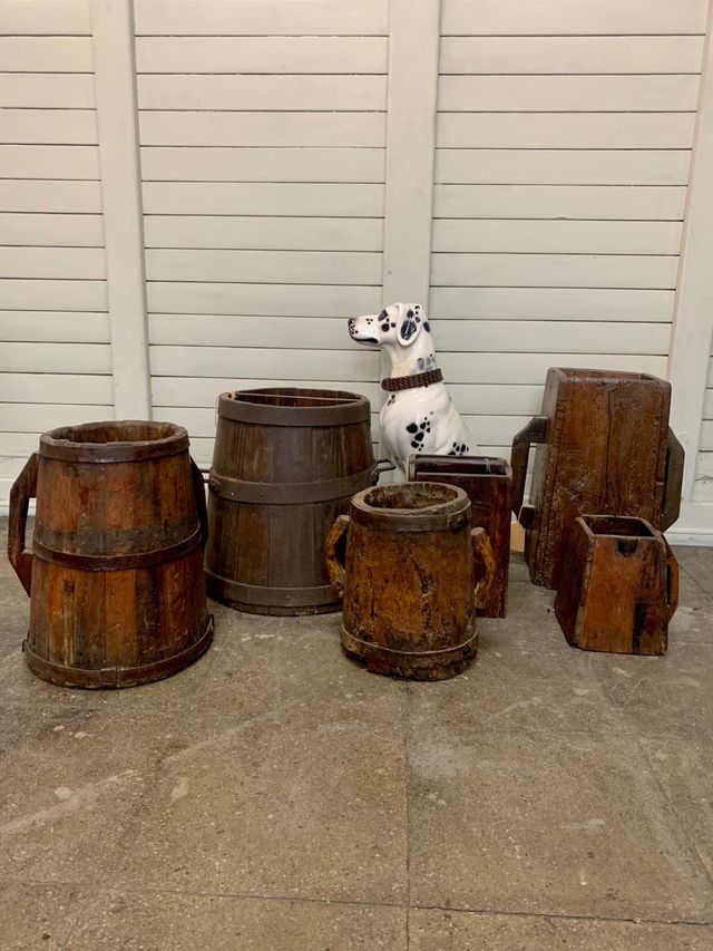 Antigos cubos medidor